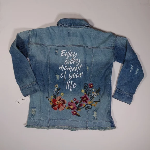 Embroidered William Rast Denim Embroidered Denim Jacket For Men By